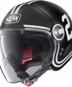 Motorradhelm Jet Nolan N21 Visier QUATERBACK 082 Matt Black