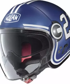 Motorradhelm Jet Nolan N21 Visier QUATERBACK 085 Imperator Matt Blue