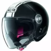 Motorradhelm Jet Nolan N21 VISOR DOLCE VITA 099 Matt Schwarz Weiß