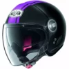 Motorradhelm Jet Nolan N21 VISOR DOLCE VITA 103 Matt Schwarz Lila