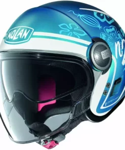 Motorradhelm Jet Nolan N21 VISOR PLAYA 088 Matt Saphirblau