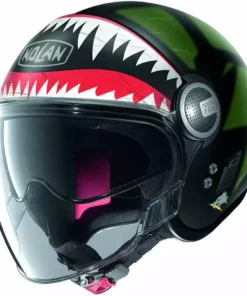 Motorradhelm Jet Nolan N21 VISOR SKYDWELLER 091 Matt Grün