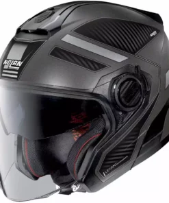 Motorradhelm Jet Nolan N40.5 BELTWAY N-com 020 Lavagrau Opaco