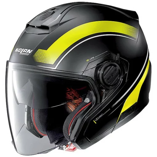 Motorradhelm Jet Nolan N40.5 RESOLUTE 018 Schwarz Matt Gelb -Nolan Verkäufe motorradhelm jet nolan n40 5 resolute 018 schwarz matt gelb 90024