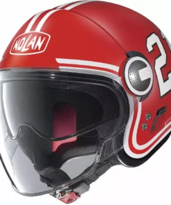 Motorradhelm Nolan N21 Visier QUATERBACK 084 Matt Red Racing