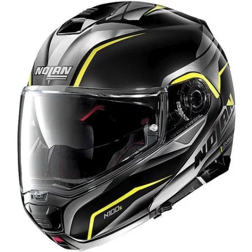 Nolan Modular Motorradhelm N100.5 BALTEUS N-Com 043 Glänzend Schwarz Gelb -Nolan Verkäufe nolan modular motorradhelm n100 5 balteus n com 043 glaenzend schwarz gelb 89582