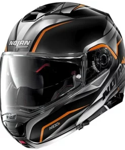 Nolan Modular Motorradhelm N100.5 BALTEUS N-Com 044 Glänzend Schwarz Orange
