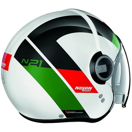 Nolan N21 Mini-Jet Motorradhelm Visier Spheroid 045 Glossy White 3 Nolan N21 Mini-Jet Motorradhelm Visier Spheroid 045 Glossy White – Bild 3