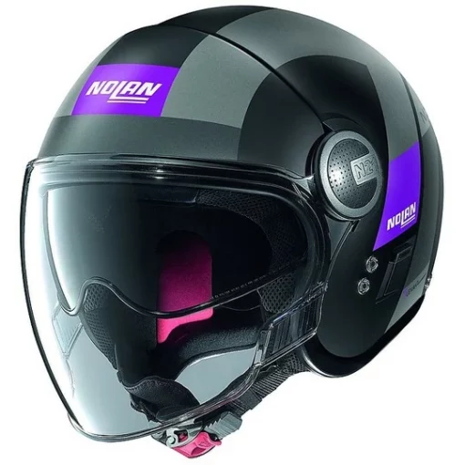 Nolan N21 Mini-Jet Motorradhelm Visier Spheroid 052 Matt Schwarz Lila -Nolan Verkäufe nolan n21 mini jet motorradhelm visier spheroid 052 matt schwarz lila 64961