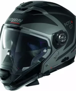 Nolan N70.2 Crossover Motorradhelm GT GLEARING N-Com 046 Lava Grey Opaco