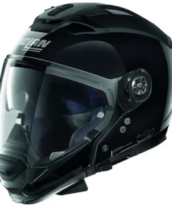 Nolan N70.2 ON-OFF Crossover Motorrad Helm GT Spezial N-Com 012 Poliert Schwarz
