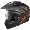 Nolan N70.2 X BUNGEE N-Com 037 Crossover Motorradhelm Mattschwarz Orange