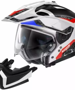 Nolan N70.2 X TORPEDO N-Com 045 Crossover Motorradhelm Weiß Blau Rot Glänzend -Nolan Verkäufe nolan n70 2 x torpedo n com 045 crossover motorradhelm weiss blau rot glaenzend 133120
