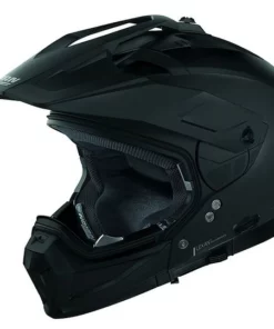 Nolan N70.2x Klassischer Motorradhelm ON-OFF Nr. Classic 010 N-Com Matt Schwarz